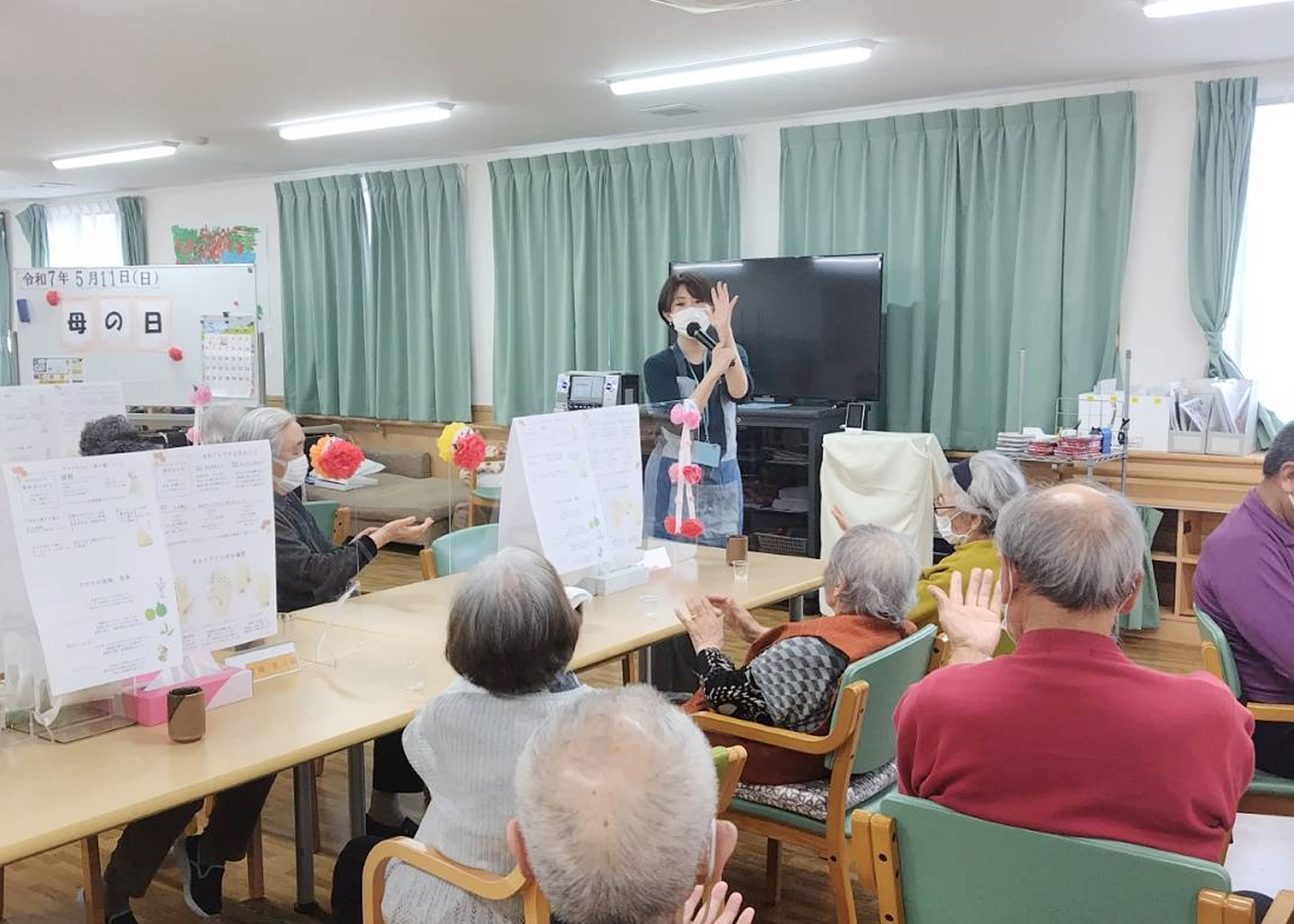 美容と笑顔をお届けする、楽しいレクリエーションも行えます